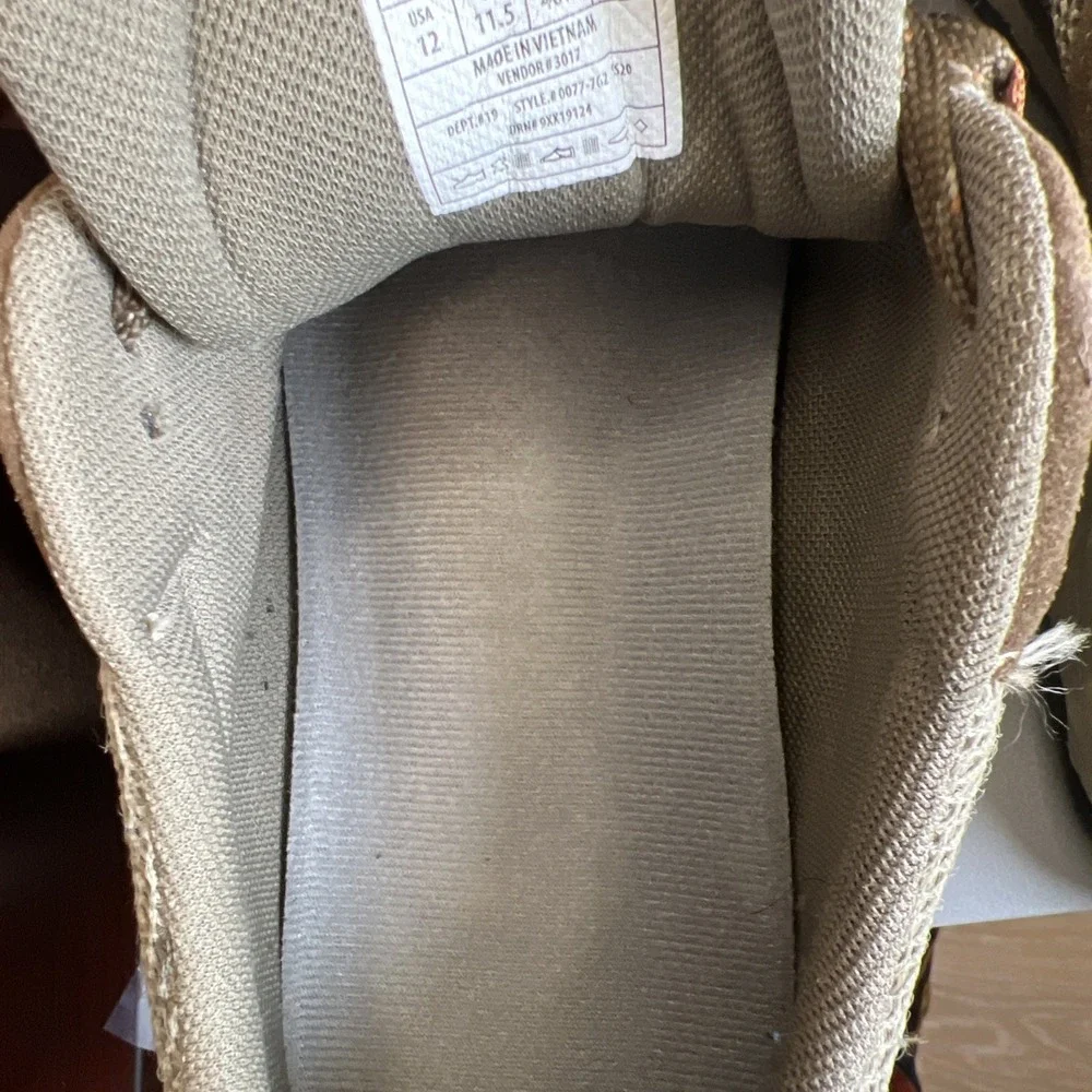 Eddie Bauer Hiking Shoes Men's 12 Vibram Sole Leather Mesh Trail Outdoor 0077‑76